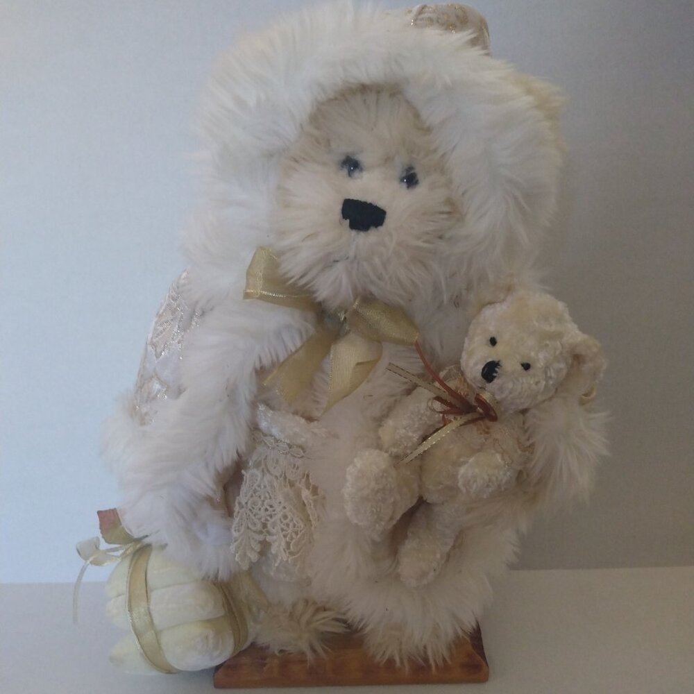 HTF Dan Dee 18" tall CHRISTMAS Collectors Choice Plush Teddy Bear w Toys Rare